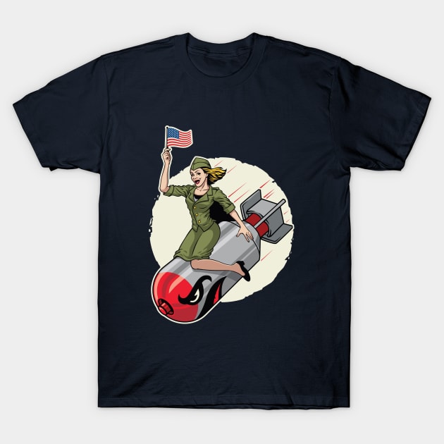 Women's Army Corps T-Shirt by BullBee